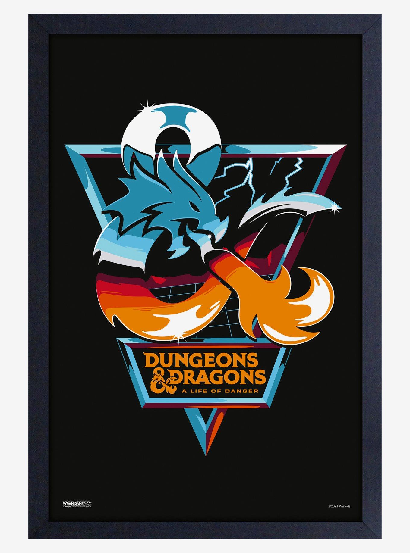 Dungeons & Dragons Life Of Danger Framed Wood Poster, , hi-res