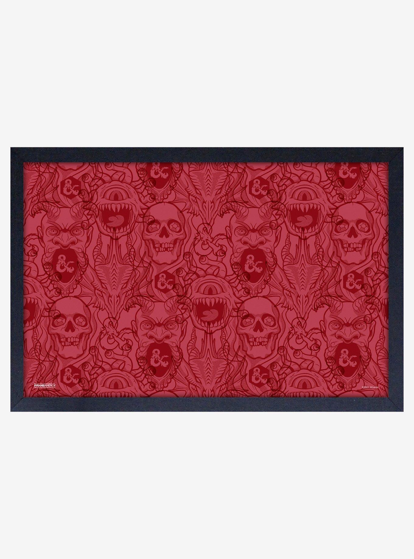 Dungeons & Dragons Monsters Framed Wood Poster, , hi-res