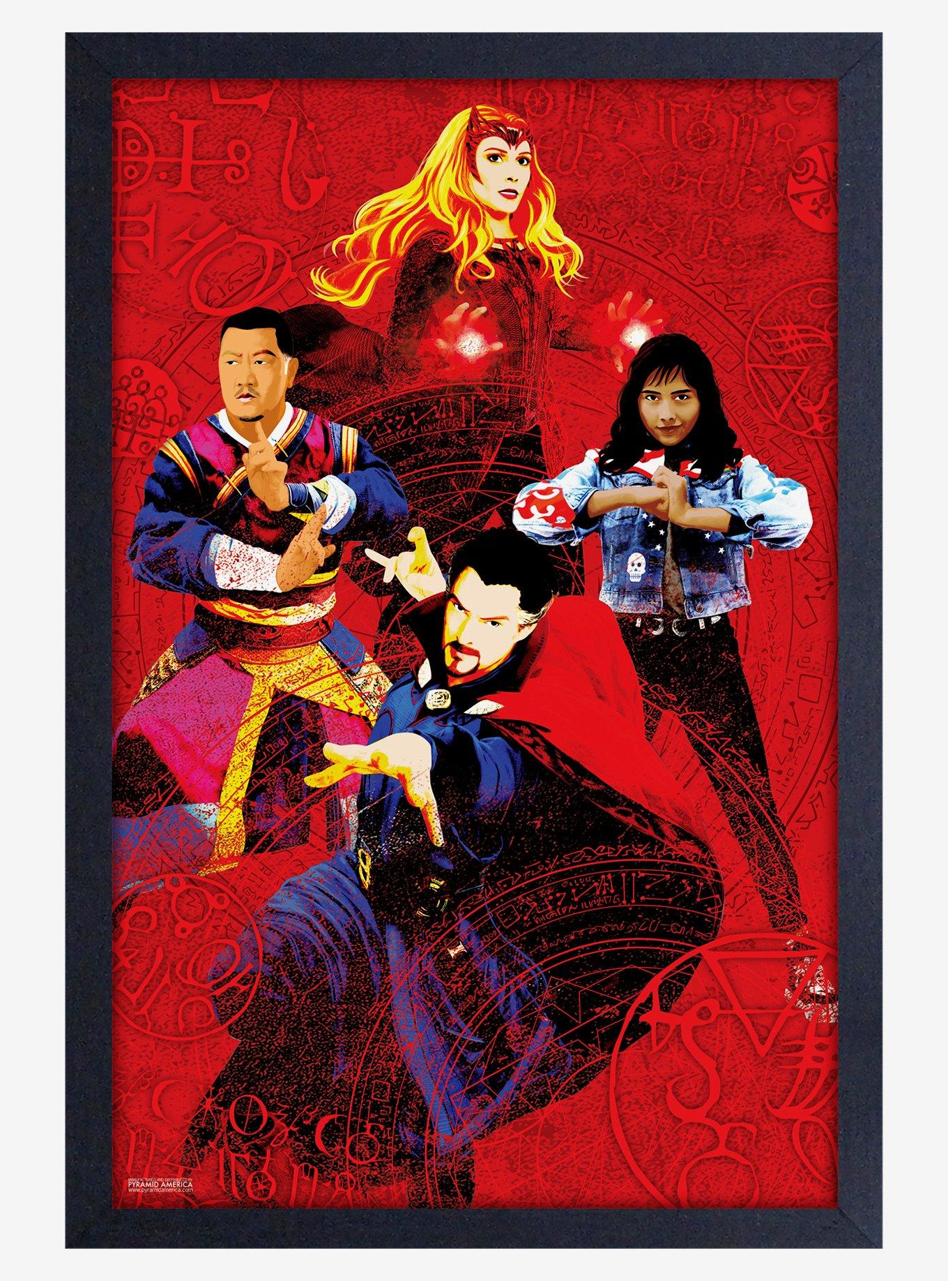 Marvel Dr. Strange 2 Multiverse Of Madness Group Framed Wood Poster, , hi-res