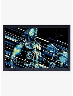 Marvel Thor Love And Thunder Cosmic Thor Framed Wood Poster, , hi-res