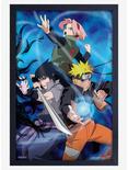 Naruto Shippuden Group Fight Pose Framed Wood Poster, , hi-res