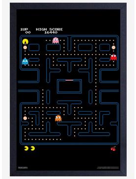 Pac-Man Maze Framed Wood Poster, , hi-res