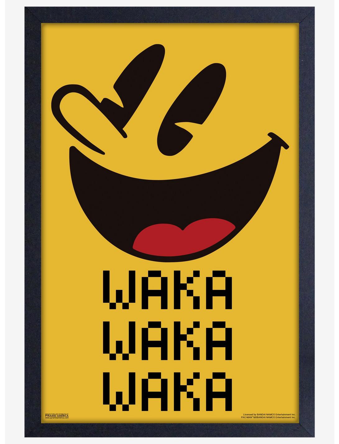 Pac-Man Waka Face Framed Wood Poster, , hi-res