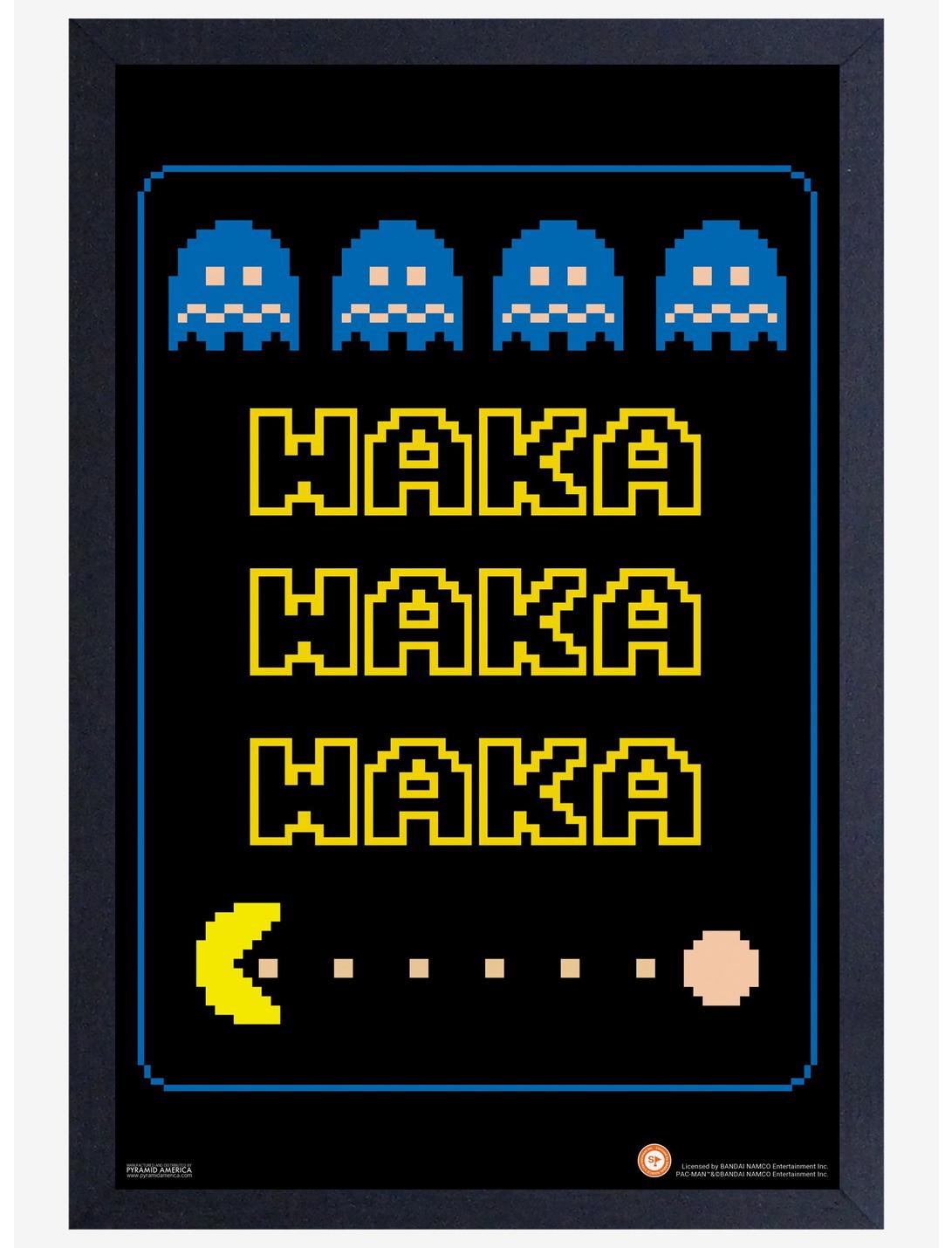 Pac-Man Waka Retro Framed Wood Poster, , hi-res
