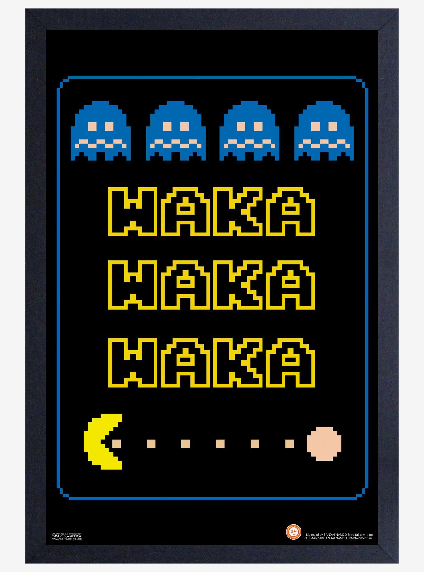 Pac-Man Waka Retro Framed Wood Poster, , hi-res