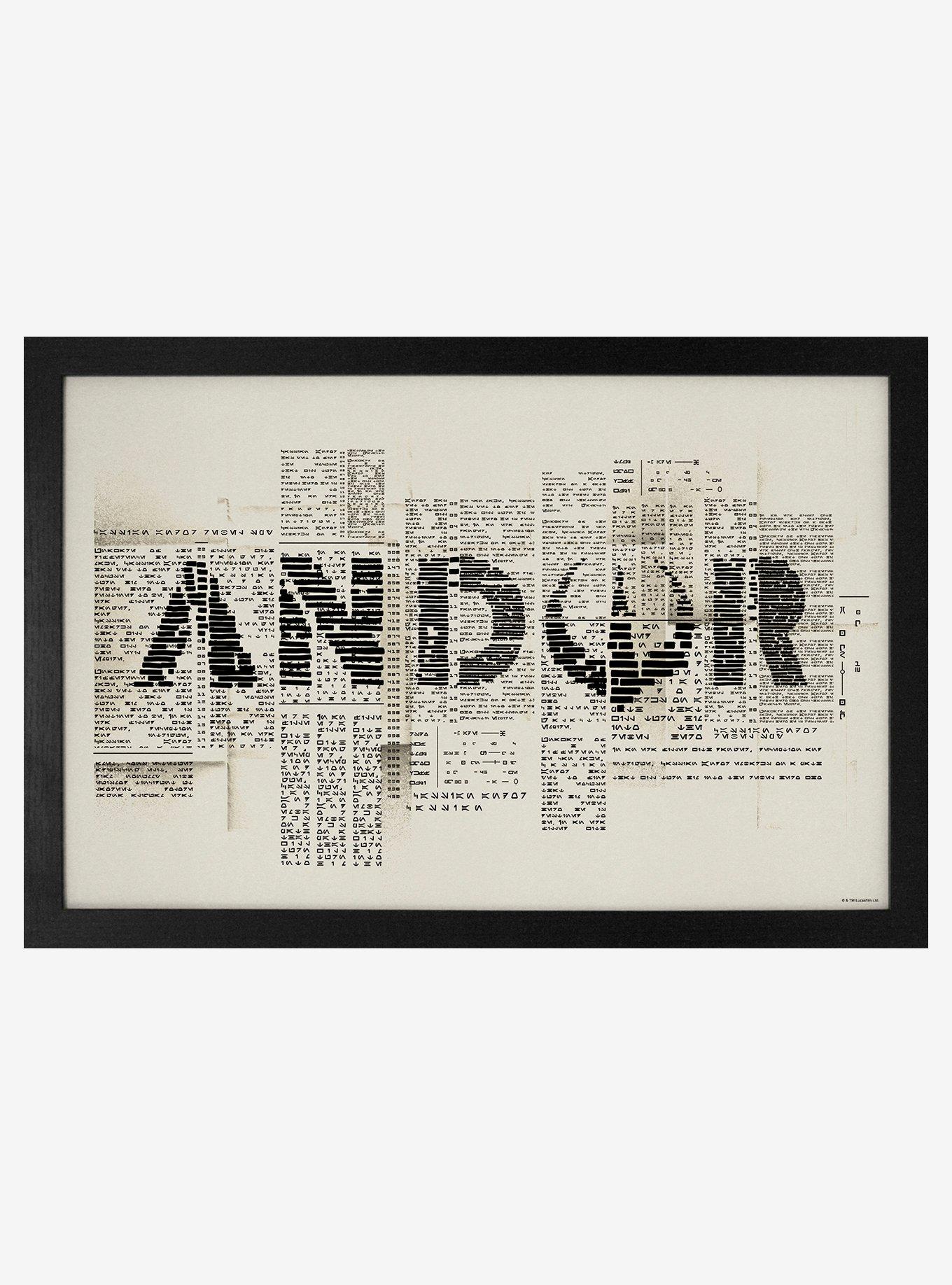 Star Wars Andor Symbols Framed Wood Poster | BoxLunch