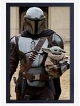 Star Wars Boba Fett Mando Child Framed Wood Poster, , hi-res