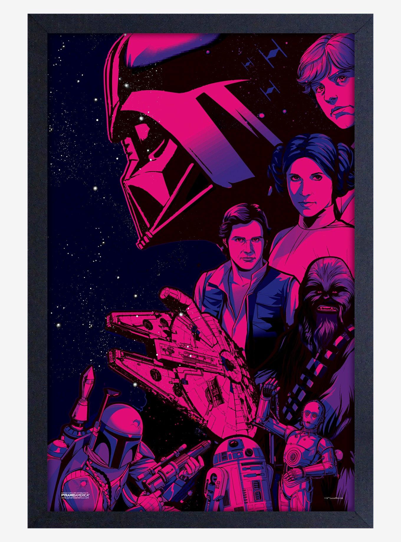 Star Wars Group Shot Framed Wood Poster | BoxLunch