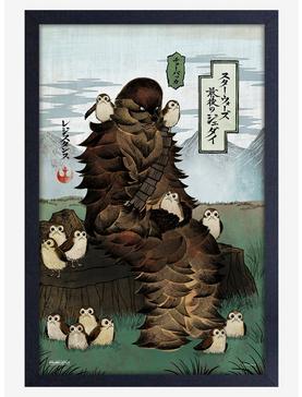 Plus Size Star Wars Japanese Chewy Framed Wood Poster, , hi-res