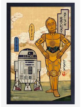 Star Wars Japanese R2 Cp3O Framed Wood Poster, , hi-res