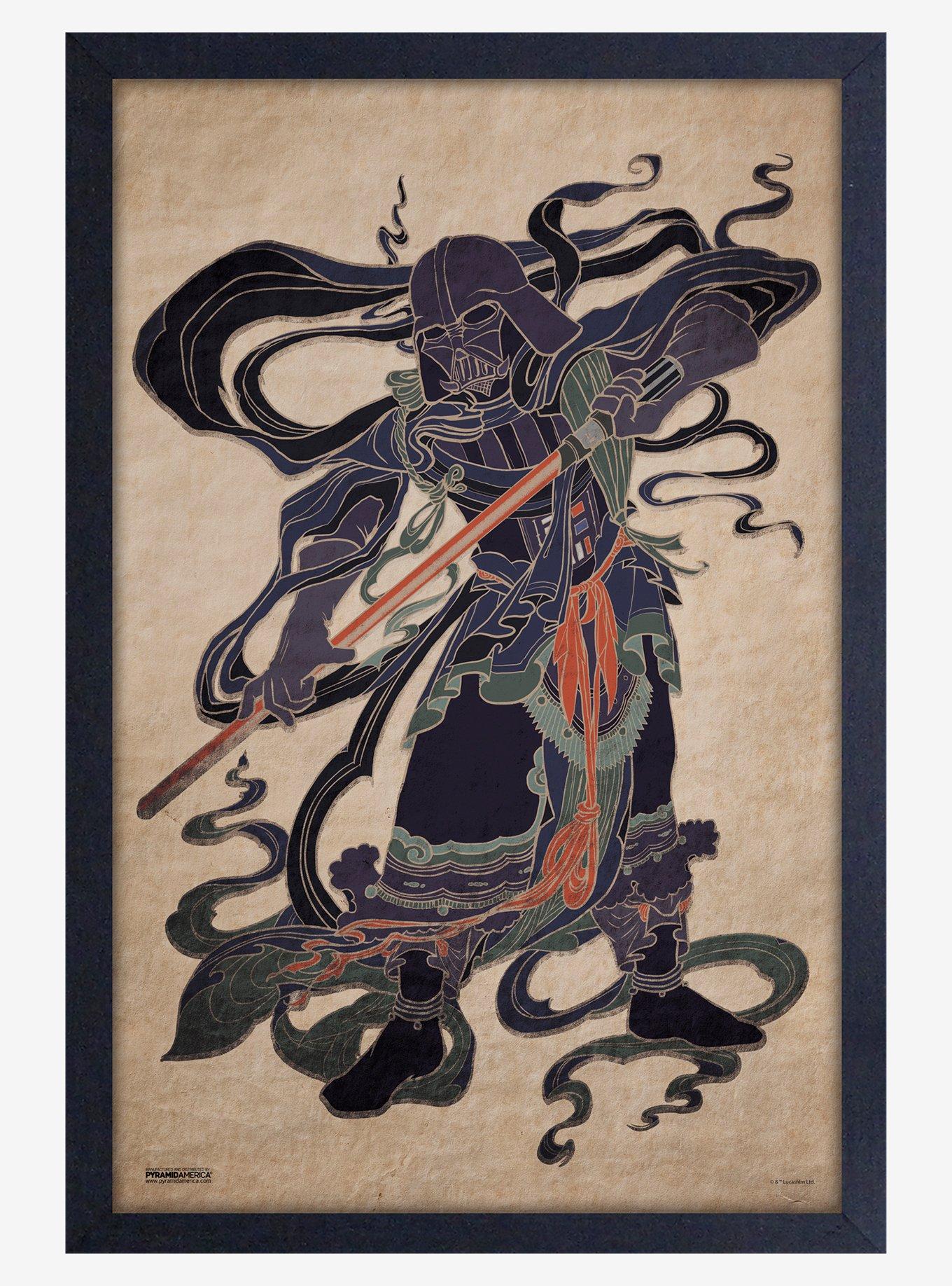 Star Wars Japanese Vader Framed Wood Poster, , hi-res