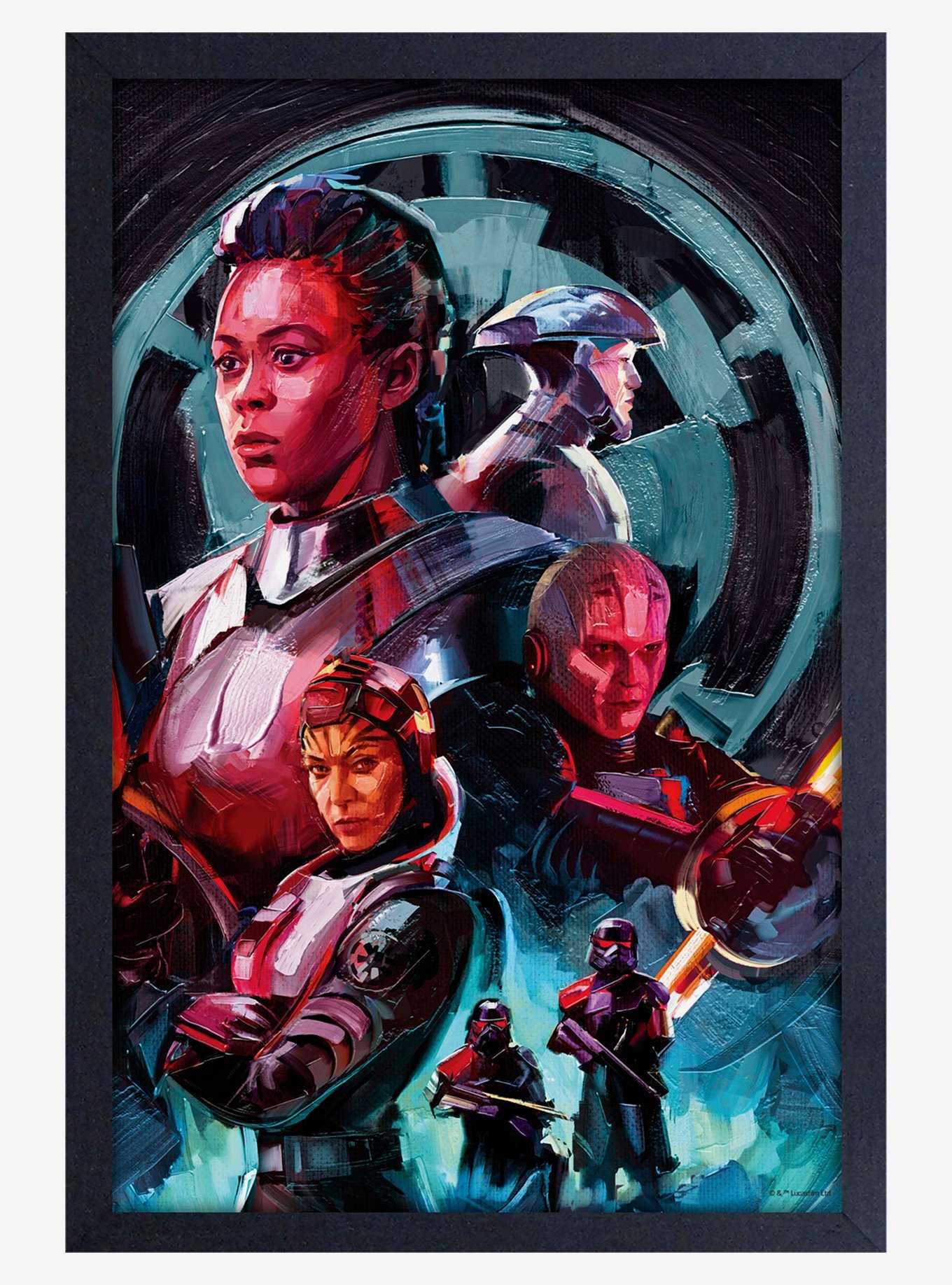 Star Wars Obi-Wan Brushed Squad Framed Wood Poster, , hi-res