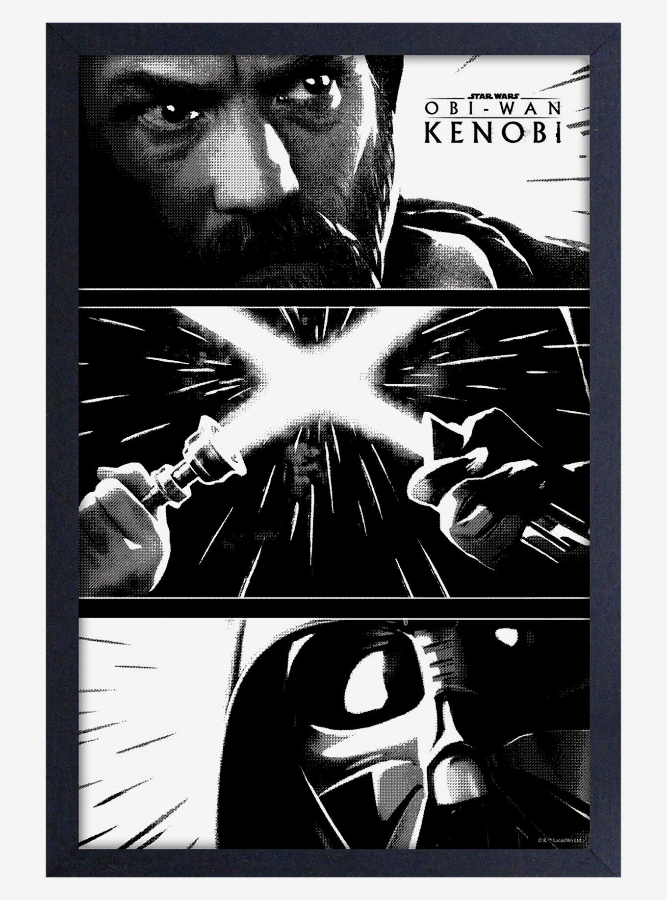 Star Wars Obi-Wan Comic Framed Wood Poster, , hi-res