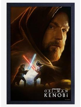 Star Wars Obi-Wan Saber Battle Framed Wood Poster, , hi-res
