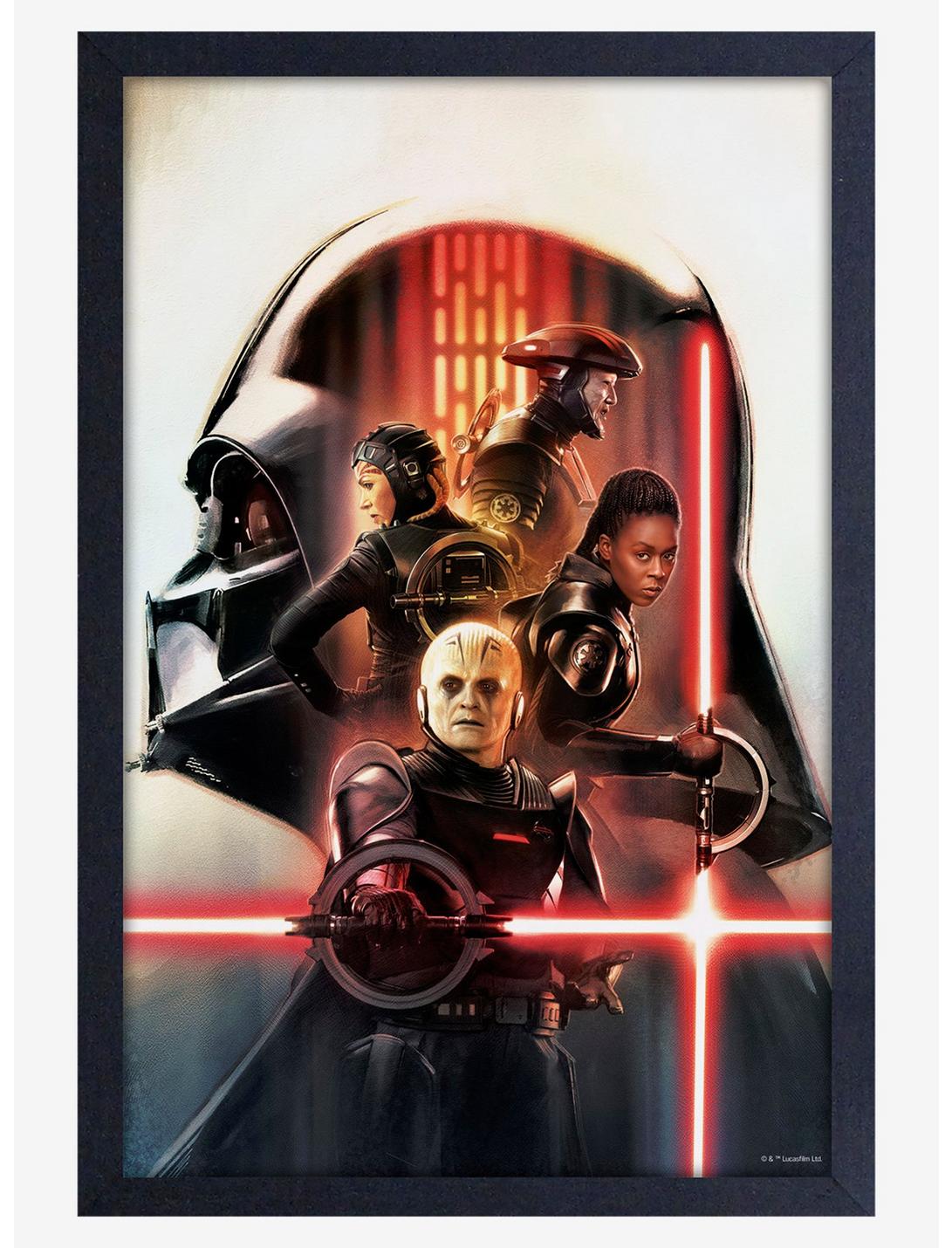 Star Wars Obi-Wan Vader Group Framed Wood Poster, , hi-res
