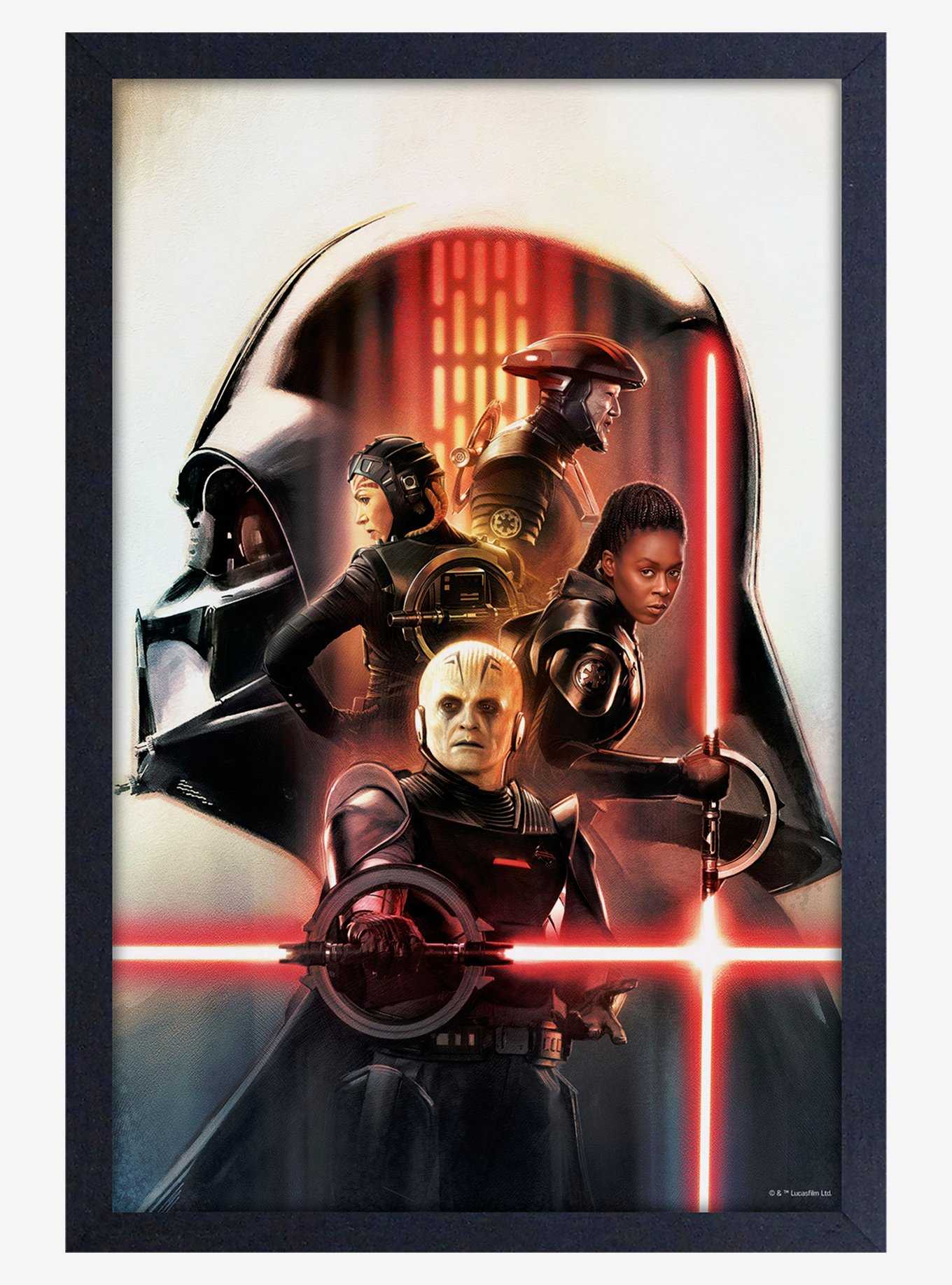 Star Wars Obi-Wan Vader Group Framed Wood Poster, , hi-res