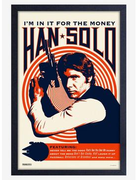 Star Wars Rock Poster Solo Framed Wood Poster, , hi-res