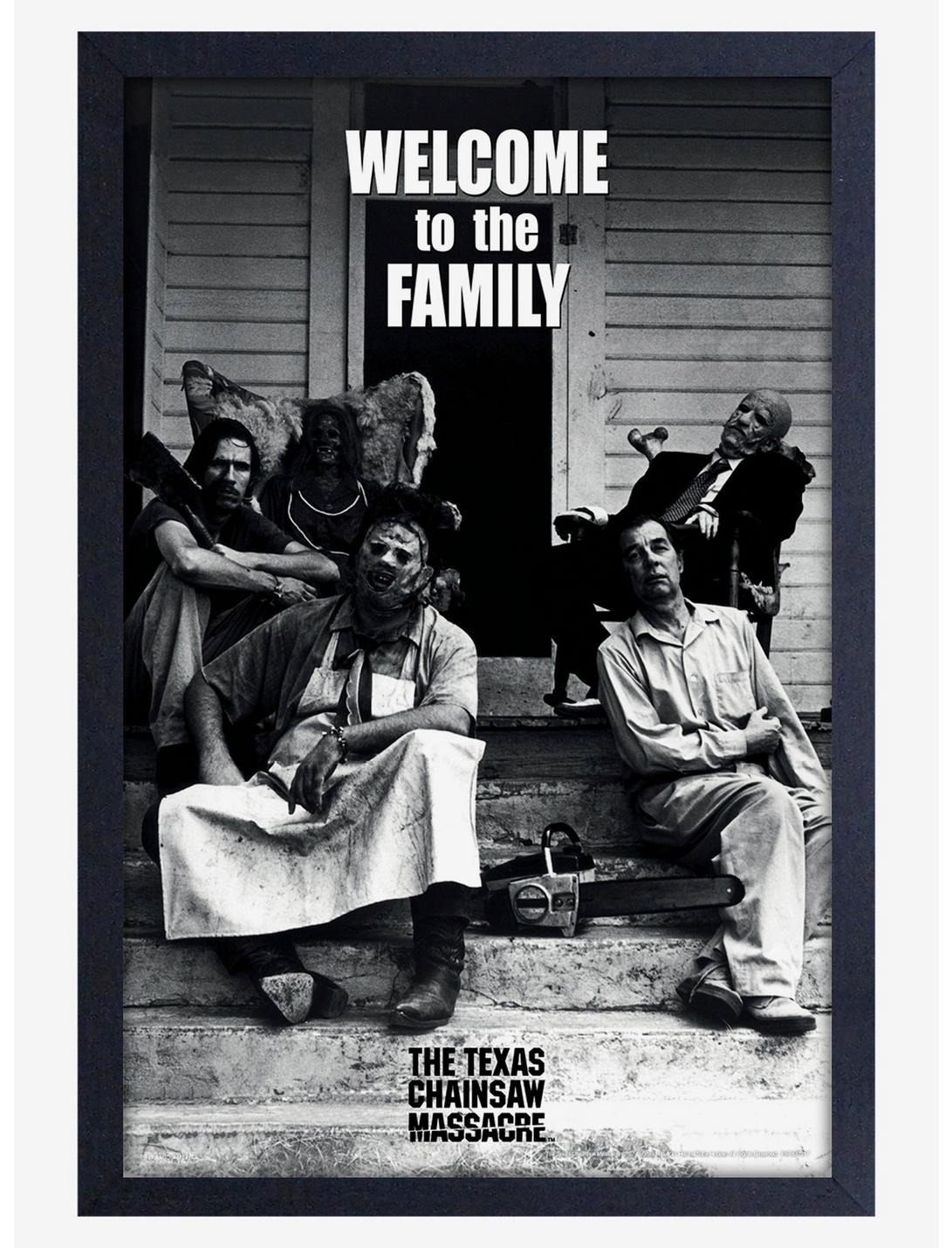 The Texas Chainsaw Massacre Welcome To The Family Framed Wood Poster, , hi-res