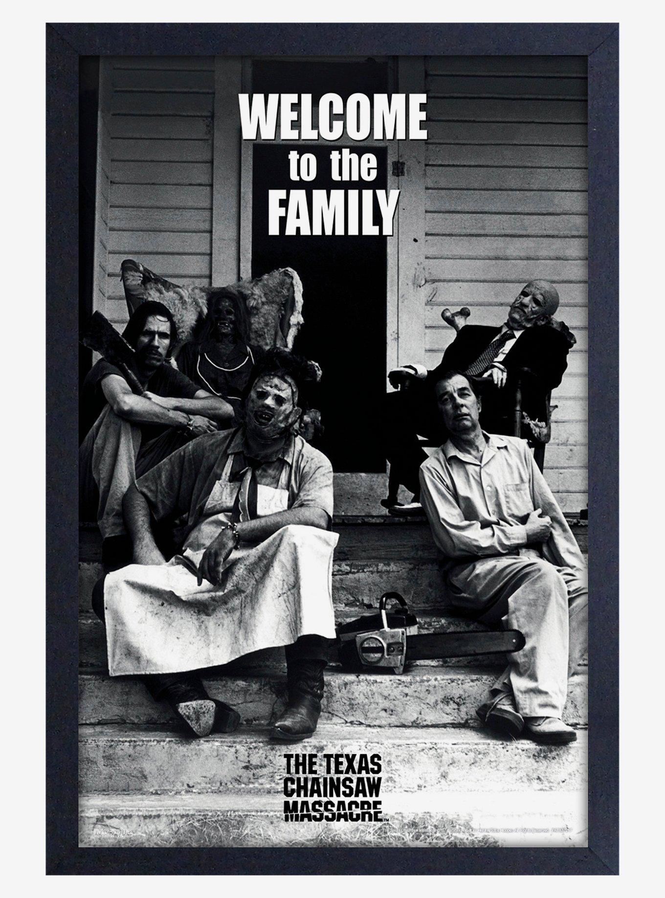 The Texas Chainsaw Massacre Welcome To The Family Framed Wood Poster, , hi-res
