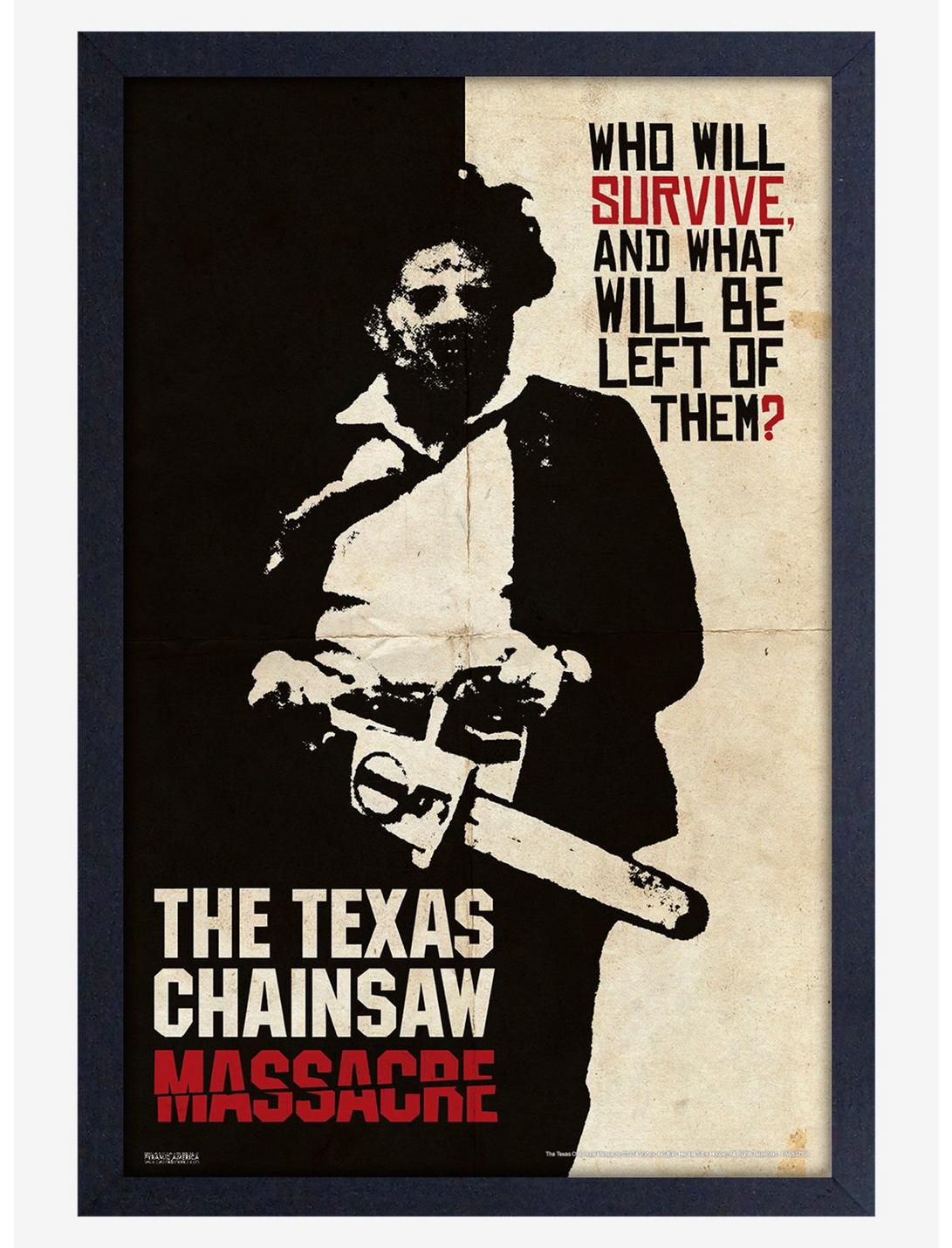 The Texas Chainsaw Massacre Who Will Survive? Framed Wood Poster, , hi-res