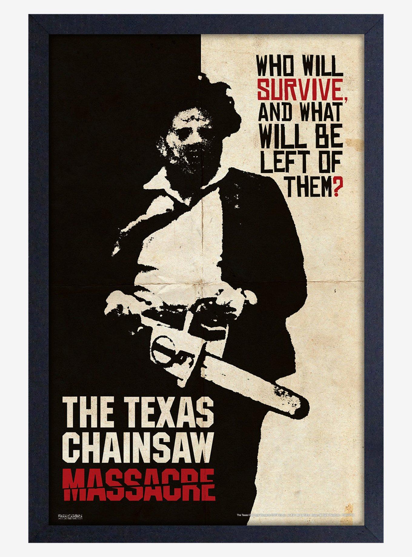 The Texas Chainsaw Massacre Who Will Survive? Framed Wood Poster, , hi-res