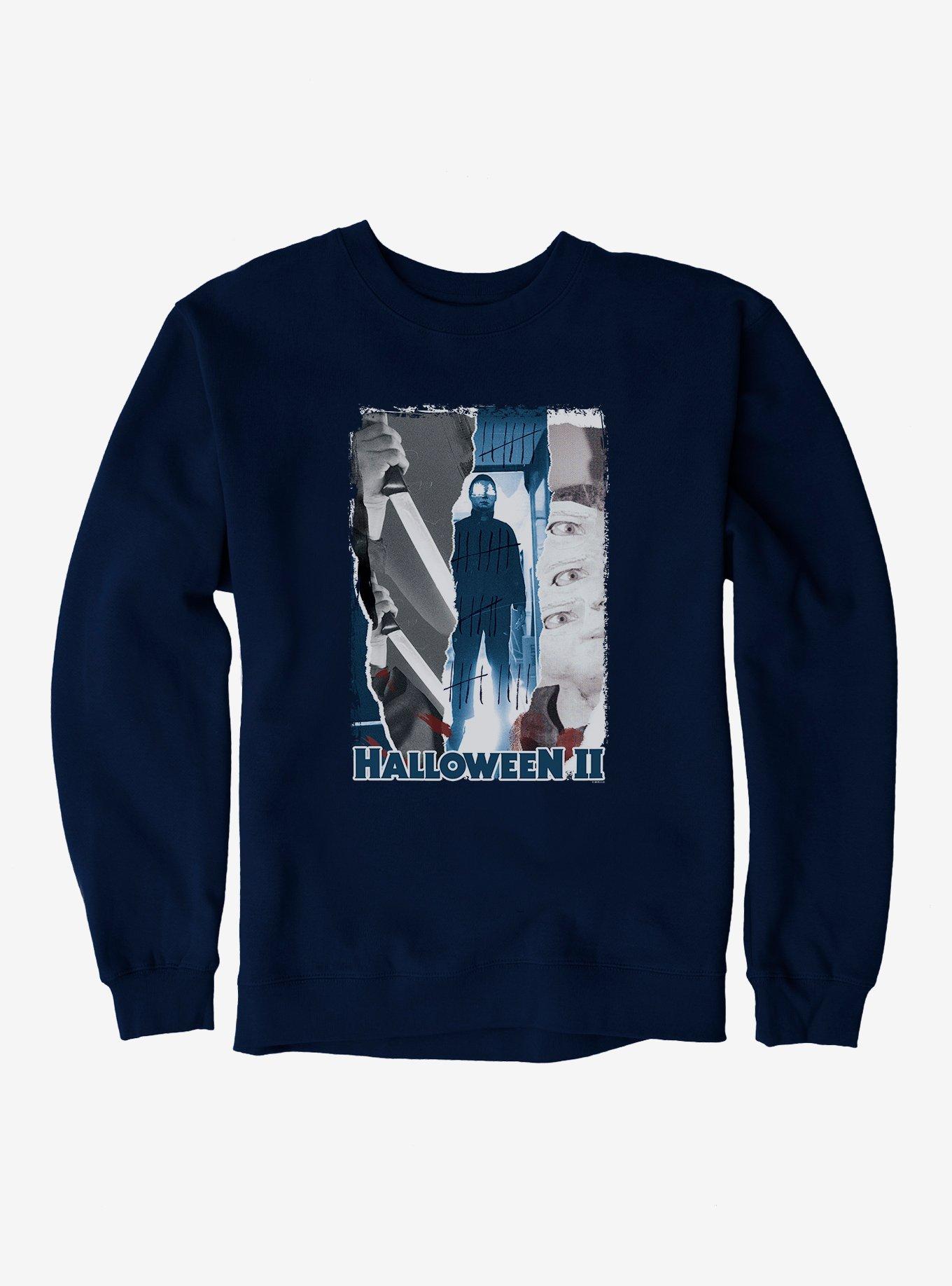 Halloween Michael Myers Slasher Panels Sweatshirt, NAVY, hi-res