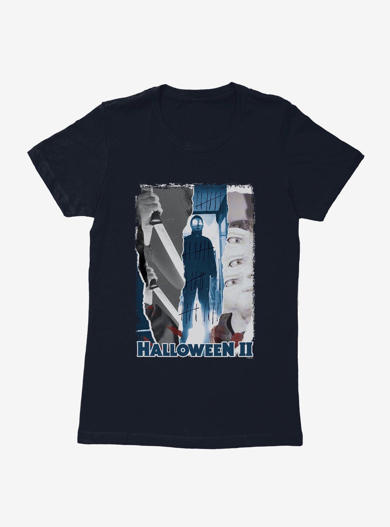 Halloween II Michael Myers Slasher Panels Womens T-Shirt