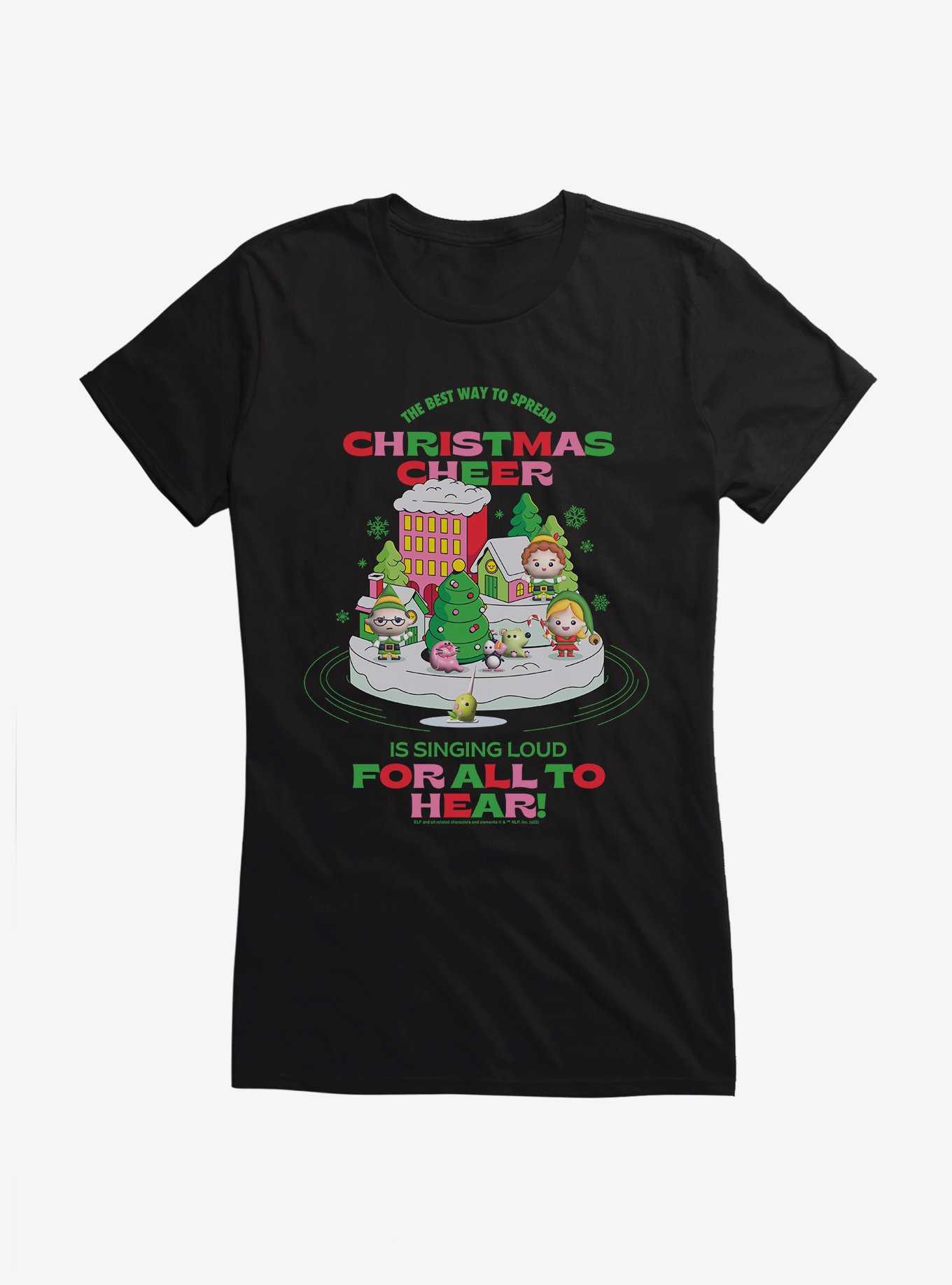 Elf Christmas Cheer Girls T-Shirt, , hi-res