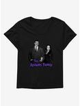 The Addams Family Gomez And Morticia Addams Girls T-Shirt Plus Size, BLACK, hi-res