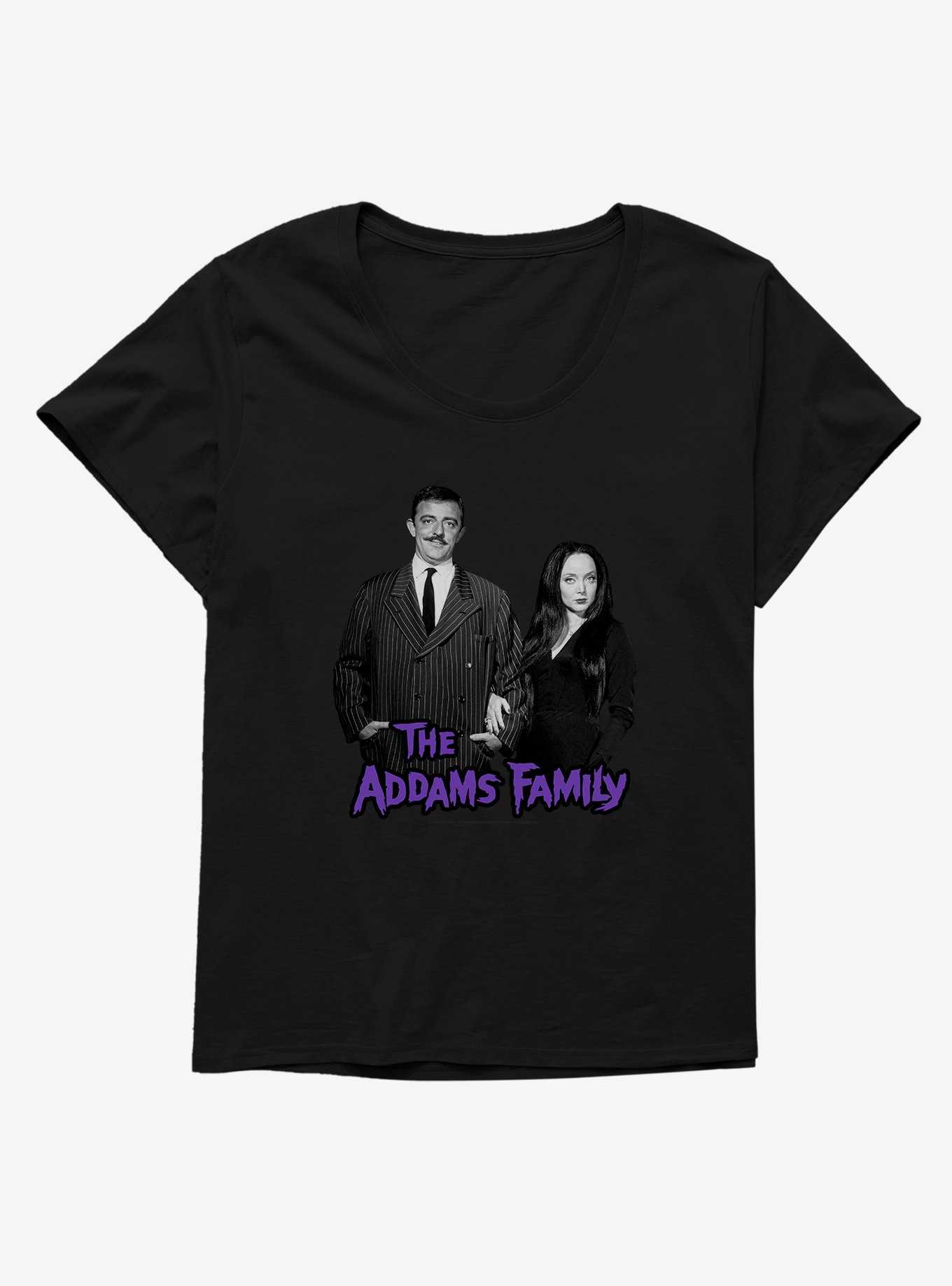 The Addams Family Gomez And Morticia Addams Girls T-Shirt Plus Size, , hi-res