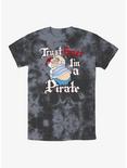 Disney Peter Pan Smee Pirate Tie-Dye T-Shirt, BLKCHAR, hi-res