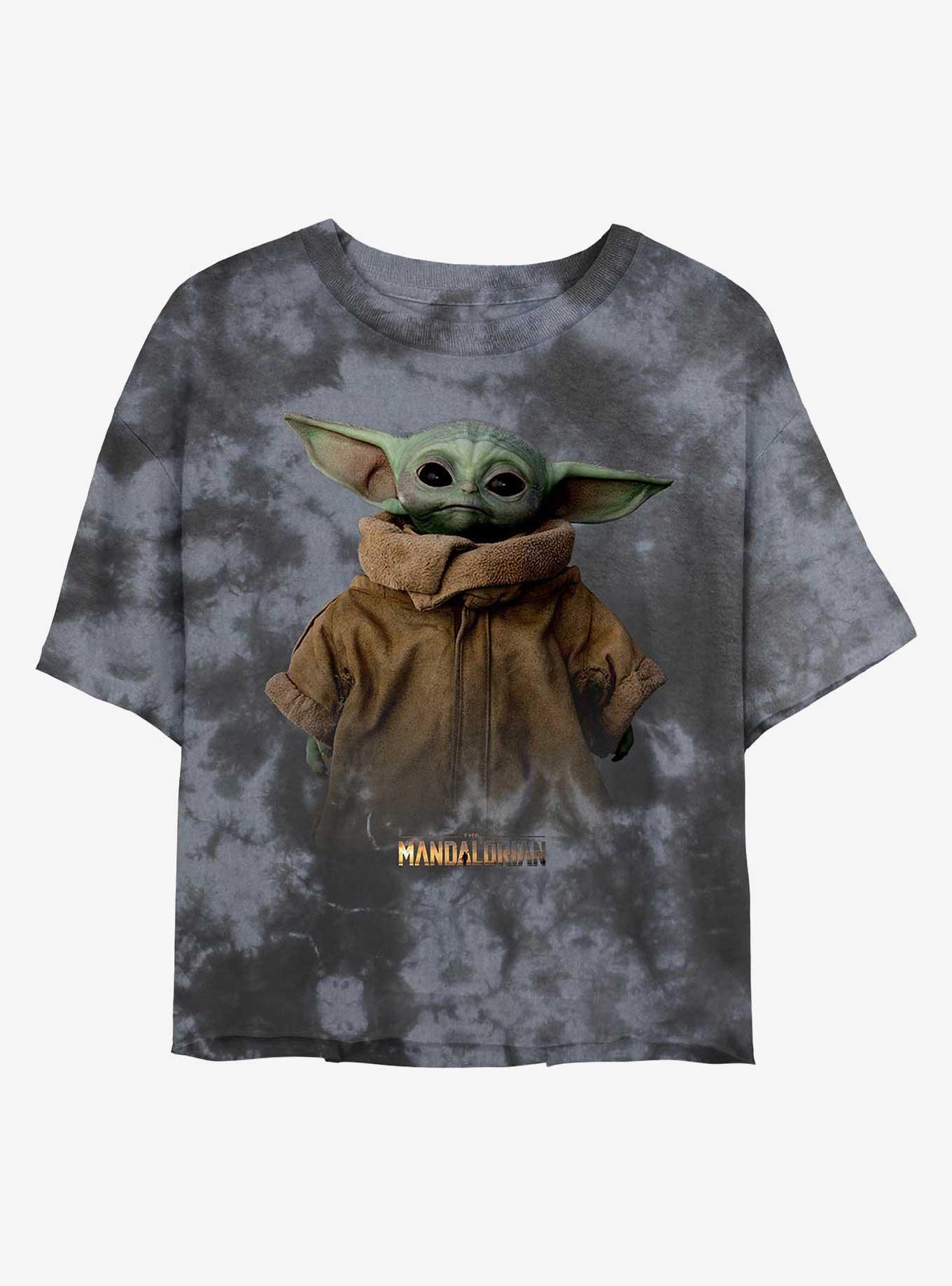 Star Wars The Mandalorian The Child Portrait Tie-Dye Womens Crop T-Shirt, , hi-res