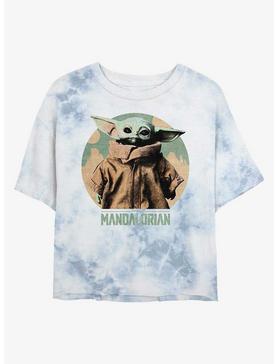 Star Wars The Mandalorian The Child Vintage Tie-Dye Womens Crop T-Shirt, , hi-res