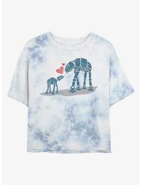 Star Wars AT-AT Mother & Son Portrait Tie-Dye Womens Crop T-Shirt, , hi-res