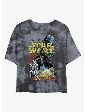 Star Wars Classic Print Tie-Dye Womens Crop T-Shirt, , hi-res
