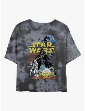 Star Wars Classic Print Tie-Dye Womens Crop T-Shirt, , hi-res