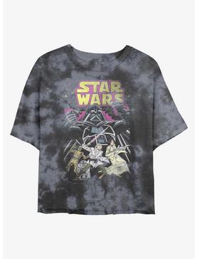 Star Wars Comic Wars Tie-Dye Womens Crop T-Shirt, , hi-res