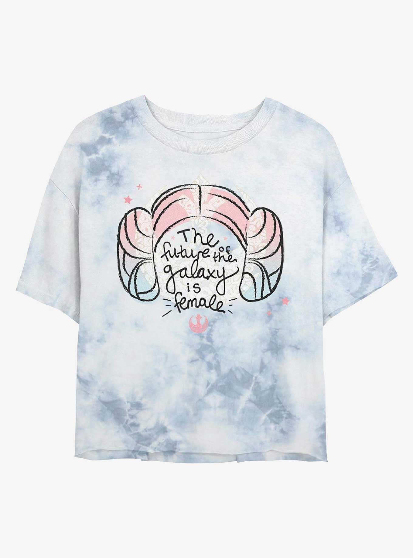 Star Wars The Future Of The Galaxy Is Female Tie-Dye Womens Crop T-Shirt, , hi-res