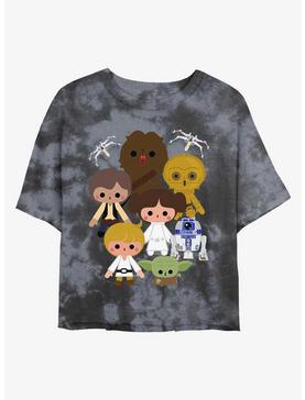 Star Wars Heroes Kawaii Tie-Dye Womens Crop T-Shirt, , hi-res