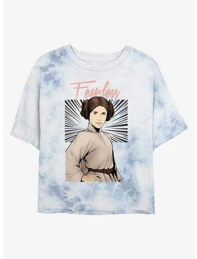 Star Wars Leia Fearless Tie-Dye Womens Crop T-Shirt, , hi-res