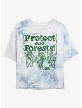 Star Wars Protect Our Forests! Tie-Dye Womens Crop T-Shirt, , hi-res