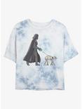 Star Wars Vader Walker Tie-Dye Womens Crop T-Shirt, WHITEBLUE, hi-res