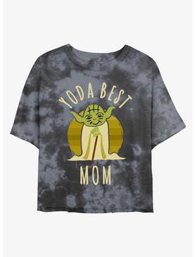 Star Wars Yoda Best Mom Tie-Dye Womens Crop T-Shirt, , hi-res