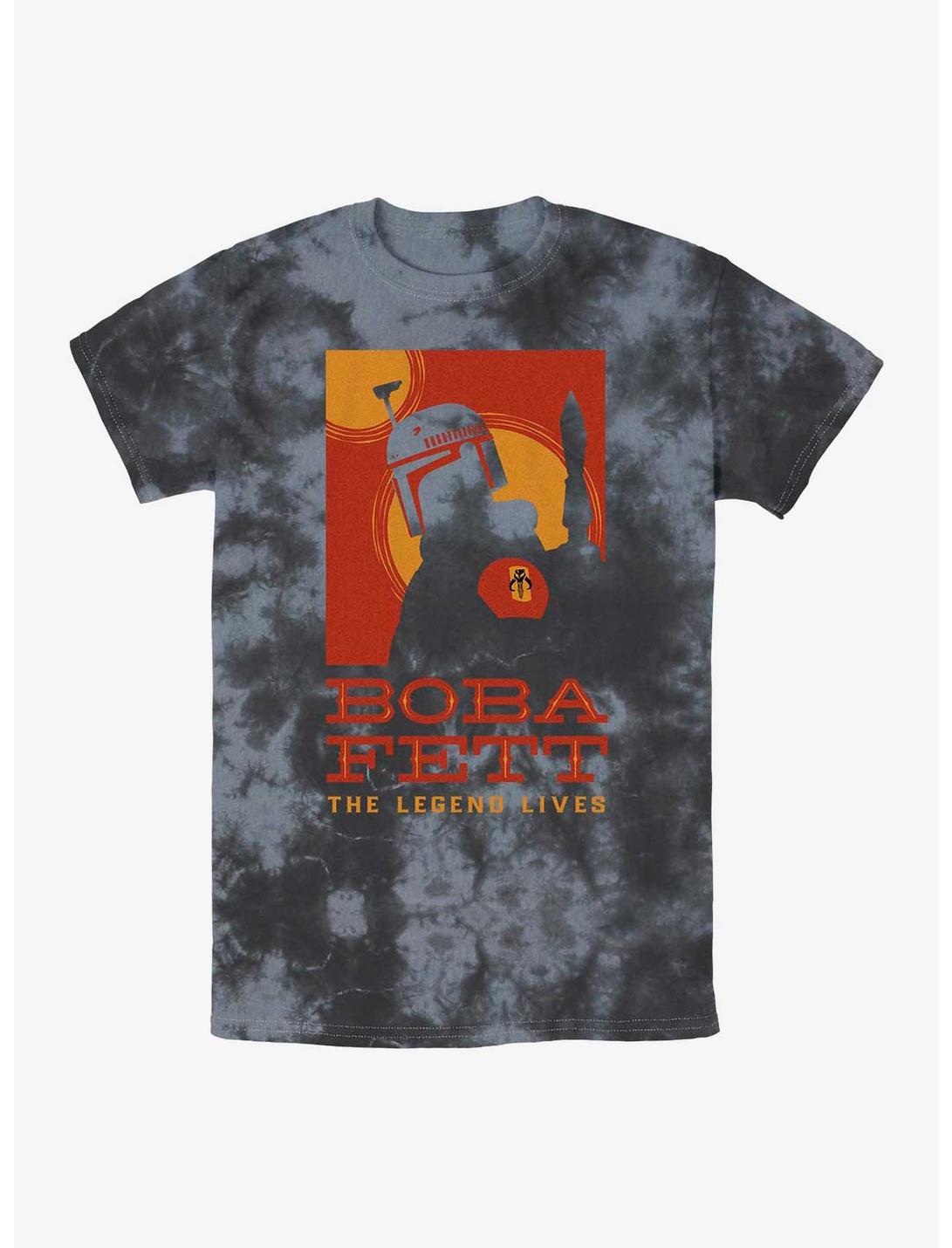 Star Wars Boba Fett Poster Tie-Dye T-Shirt, BLKCHAR, hi-res