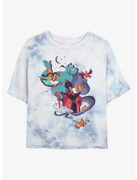 Disney Aladdin Vintage Poster Tie-Dye Womens Crop T-Shirt, , hi-res