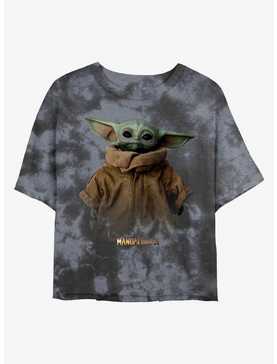 Star Wars The Mandalorian The Child Portrait Tie-Dye Womens Crop T-Shirt, , hi-res