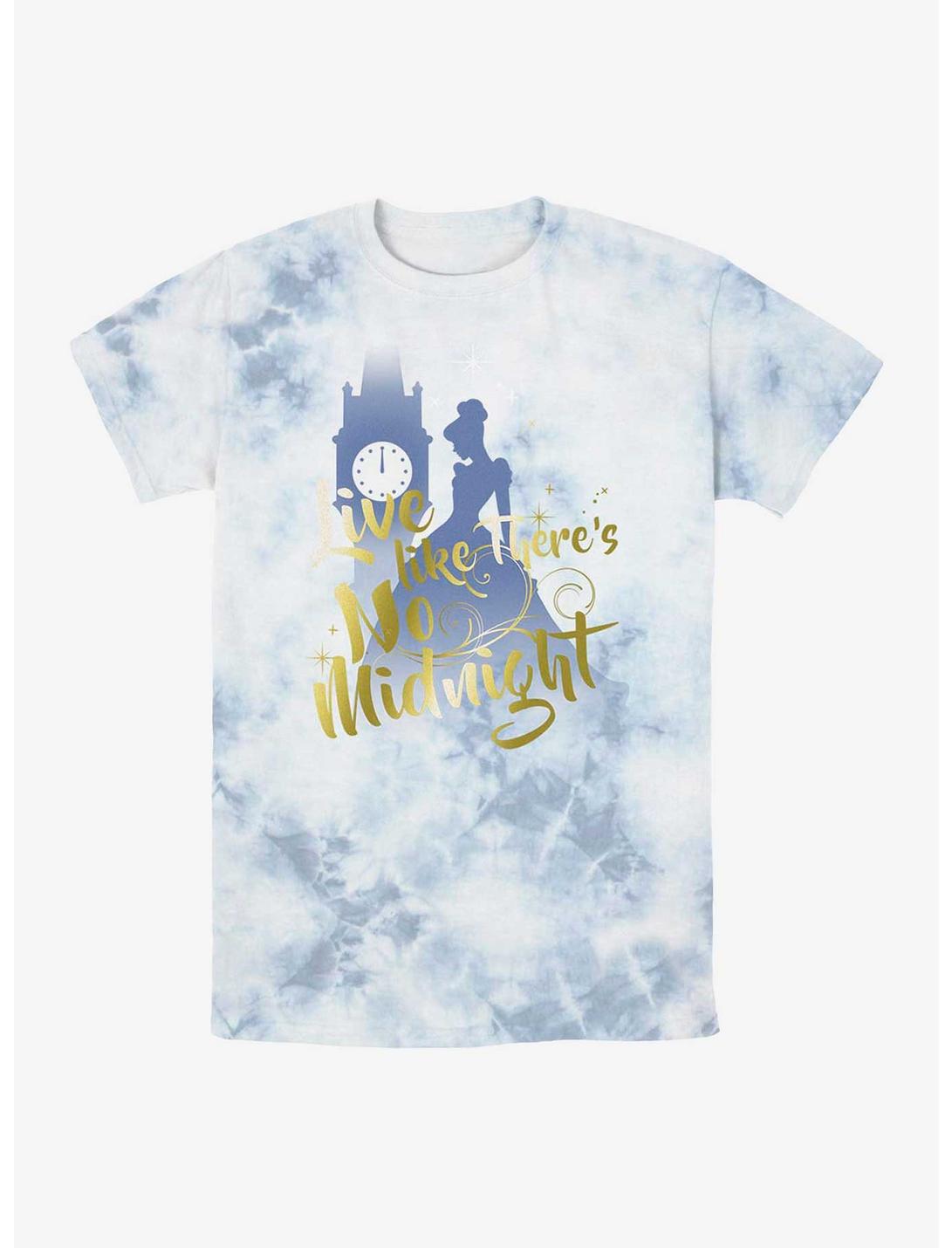 Disney Cinderella Live Like There's No Midnight Tie-Dye T-Shirt, WHITEBLUE, hi-res