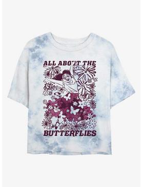 Disney Encanto All About The Butterflies Tie-Dye Womens Crop T-Shirt, , hi-res