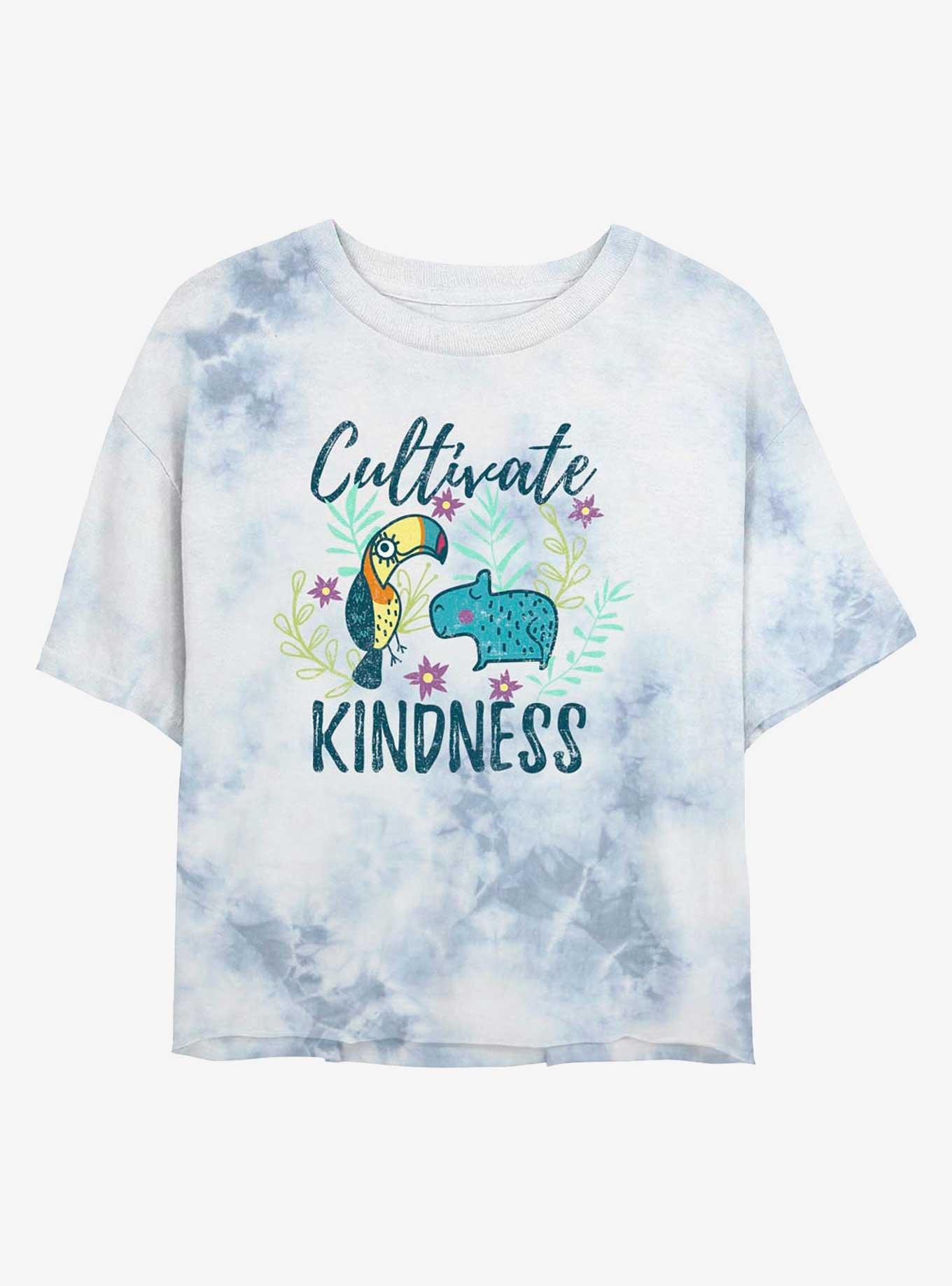 Disney Encanto Cultivate Kindness Tie-Dye Womens Crop T-Shirt, , hi-res