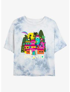Disney Encanto Encanto House Logo Tie-Dye Womens Crop T-Shirt, , hi-res